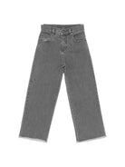 Jeans per bambina Douuod Kids grigi con orlo sfrangiato DX6P50 Z2869 916 DOUUOD 