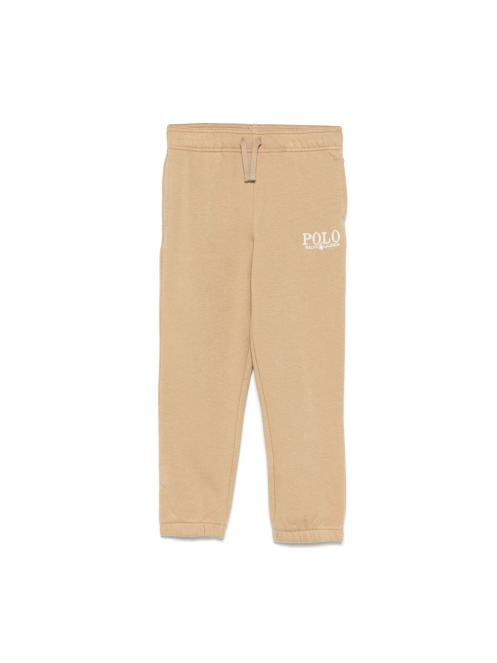 Pantaloni da tuta con logo ricamato per bambino Ralph Lauren Kids beige con caviglie elasticizzate 958155 001 Ralph Lauren kids 