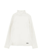 Maglione per bambina Monnalisa Kids bianco a collo alto 17HLUC 8212 0001 MONNALISA KIDS 