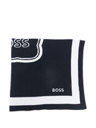 Coperta per neonato Boss Kids blu con ricamo gatto J53095 849 BOSS KIDS 
