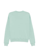 Felpa da donna MC2 Saint Barth verde con applicazione logo STD0001 01234L MC2 ST. BARTH 
