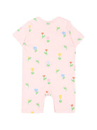 Set tutina e bavaglino per neonata Stella McCartney Kids rosa con stampa all-over TYB030 Z3648 51ZMC STELLA McCARTNEY KIDS 