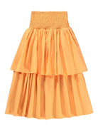 Gonna Brenna per bambina Molo arancione con vita arricciata 2S26D101 5475 MOLO KIDS 