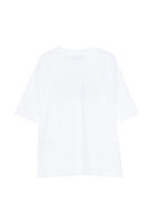 T-shirt per bambina MSGM Kids bianca con applicazione logo S6MSJGTH087 001 MSGM KIDS 