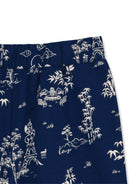 Bermuda per bambino Kenzo Kids blu con stampa grafica all-over K61650 84N KENZO KIDS 