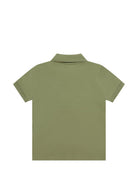 Polo da bambino Moschino Kids verde con stampa orsacchiotto HSM03YLFA09 30037 MOSCHINO KIDS 