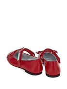 Ballerine per bambina Monnalisa Kids rosso con dettaglio fiocco 8CH015 8786 0043 MONNALISA KIDS 