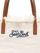 Borsa City Medium MC2 Saint Barth bianca con frange CBMF001 01034L MC2 ST. BARTH KIDS 