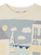 Maglione a maniche corte Elvira per bambina Bonpoint beige con scollo rotondo S05GJUK00004 902 BONPOINT 