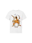 T-shirt per bambino Stella McCartney Kids bianca con stampa grafica sul davanti TY8P31 Z0434 101 STELLA McCARTNEY KIDS 