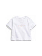 T-shirt per neonati Givenchy Kids bianca con logo sul davanti H31379 10P GIVENCHY KIDS 