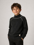 Maglione per bambino Eleventy Kids grigio con collo alto EZ9H10 Z3403 891BG ELEVENTY KIDS 