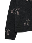 Maglione per bambina Bonpoint grigio con motivo ciliegie W05GJUK00021 194 BONPOINT 