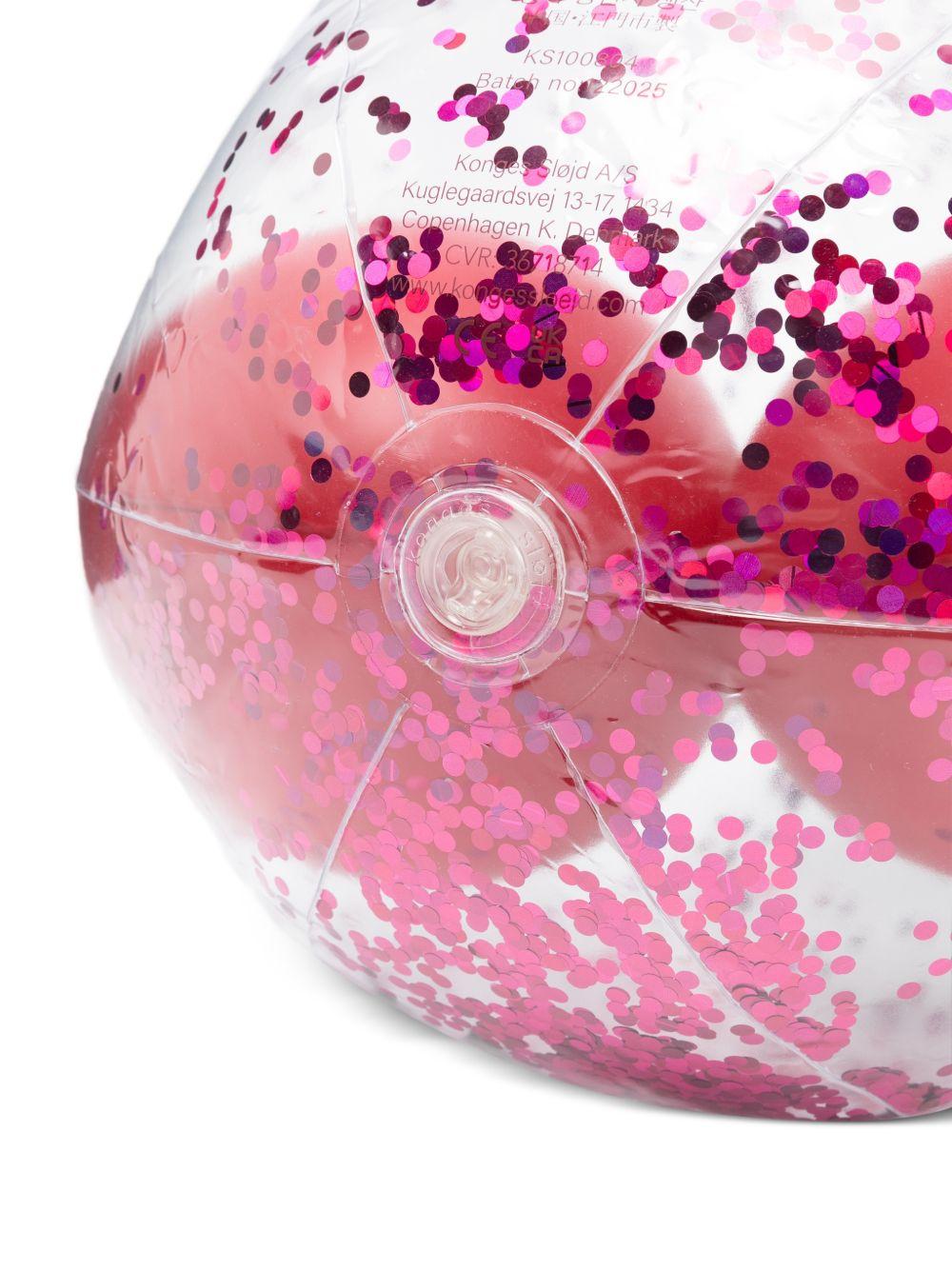 Pallone per bambina Konges Slojd rosso con dettaglio glitter KS100804 CHERRY KONGES SLOJD KIDS 