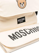 Borsa per neonati Moschino Kids beige con stampa Teddy Bear MUX05VLCA19 20404 MOSCHINO KIDS 