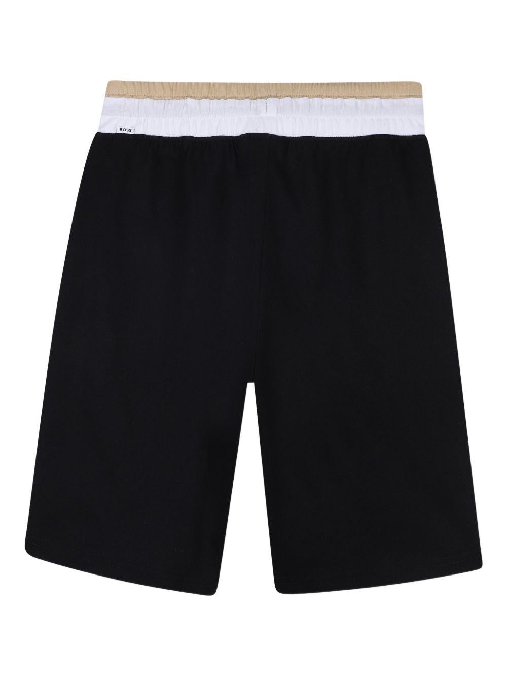 Completo per bambino Boss Kids nero con dettagli a contrasto J53006 09B BOSS KIDS 