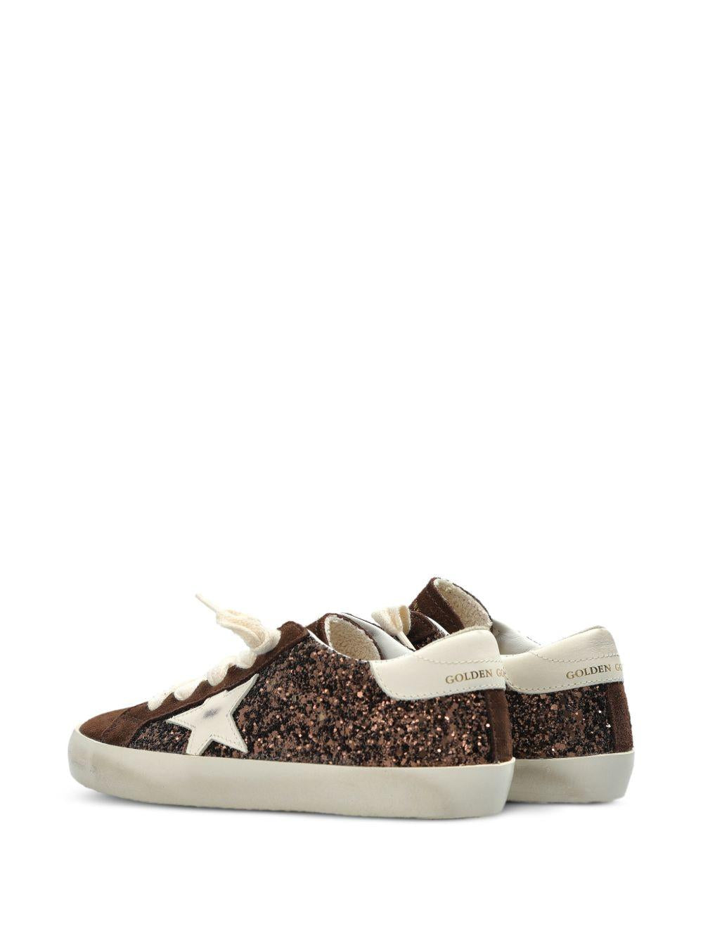 Sneakers SuperStar per bambina Golden Goose Kids marrone decorate con glitter F00101F008660 55655 GOLDEN GOOSE KIDS 