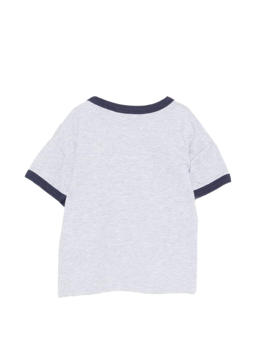T-shirt per neonato Bobo Choses grigia con stampa Mr. Pickles B126AB017 041 BOBO CHOSES KIDS 