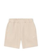 Shorts per neonato Emporio Armani Kids beige con vita elasticizzata EB001331 AF20957 U6151 EMPORIO ARMANI KIDS 