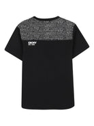 T-shirt per bambino DKNY Kids nera con logo D62546 09B DKNY KIDS 
