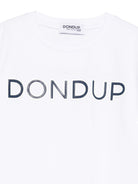 T-shirt per bambino DONDUP Kids bianca con logo sul davanti DMTS0520JE017 D017 DONDUP KIDS 