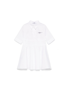 Abito con logo per bambina MSGM Kids bianco con colletto a punta S5MSJGDR271 001 MSGM KIDS 