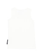 Canotta per bambina John Richmond Junior bianca con dettaglio logo RGP26004CN OFF-WHITE JOHN RICHMOND KIDS 