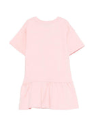 Abito da bambina Moschino Kids rosa con stampa orsetto HDV0HLLCA19 50209 MOSCHINO KIDS 