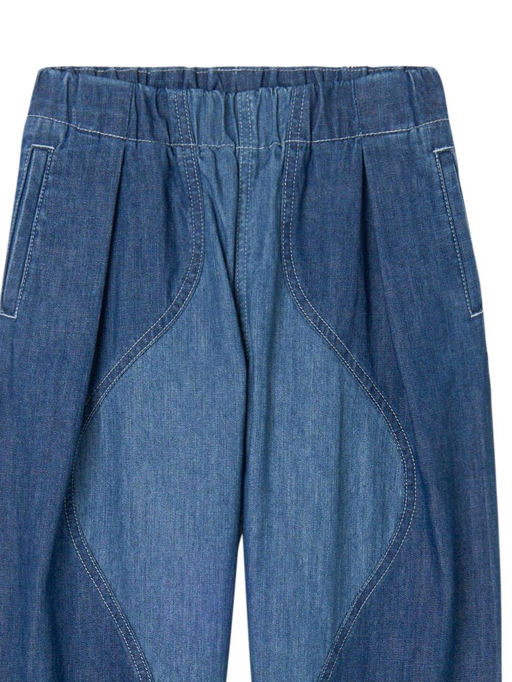 Jeans per bambina Stella McCartney Kids in denim con design ad inserti TY6B80 Z0522 999 STELLA McCARTNEY KIDS 