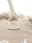 Borsa tote Vanity MC2 Saint Barth beige con stampa logo VANI022 01139L MC2 ST. BARTH KIDS 