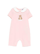 Tutina per neonati Moschino Kids rosa con stampa Teddy Bear su nuvola MUT04NLAA03 50209 MOSCHINO KIDS 