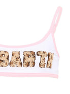 Costume da bagno per bambina MC2 Saint barth Kids bianco con laccetti JAI0002 03209L MC2 ST. BARTH KIDS 
