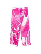 Pantaloni stampa grafica per bambina Emilio Pucci Junior multicolor a fantasia PY6A00 K0284 570BC EMILIO PUCCI KIDS 