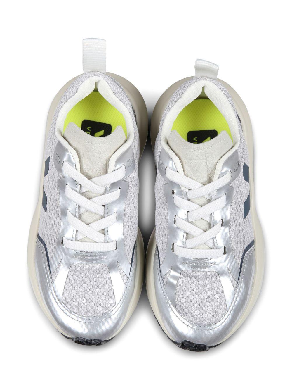 Sneakers per bambini VEJA Kids Canary grigie con design slip on YL1820623 LIGHT GREY CALIFORNIA SILVER VEJA KIDS 