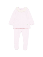 Set maglia e pantaloni per neonata Paz Rodríguez rosa con maglia in pizzo 003-112825 37 H56 PaZ RODRIGUEZ 