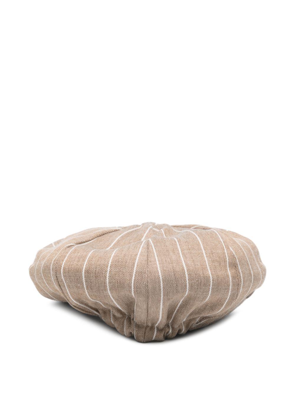 Cappello per neonato Colorichiari marrone con design a righe MN928412 4896 27 COLORICHIARI KIDS 