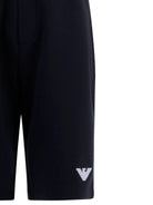 Shorts per bambino Emporio Armani Kids blu con caratteristico logo a forma di aquila EB000909 AF10126 UB118 EMPORIO ARMANI KIDS 