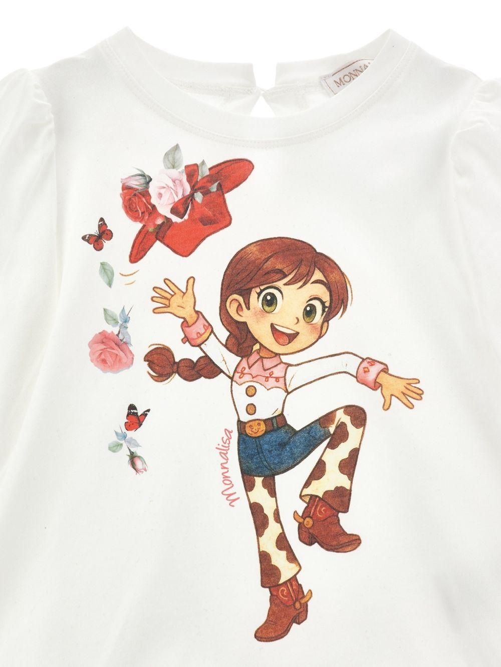 Set t-shirt e pantaloni per bambina Monnalisa Kids multicolore con stampa cowgirl 19H501 8002 0194 MONNALISA KIDS 