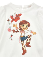 Set t-shirt e pantaloni per bambina Monnalisa Kids multicolore con stampa cowgirl 19H501 8002 0194 MONNALISA KIDS 