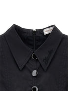 Abito per bambina Monnalisa nero con colletto polo 17G901 7116 0050 MONNALISA KIDS 