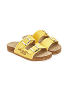 Ciabatte per bambina Philosophy di Lorenzo Serafini Kids gialle con logo sui lati I8G007 7717 0014 PHILOSOPHY KIDS 