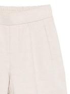 Set t-shirt e shorts per bambino Emporio Armani Kids beige con applicazione logo sul davanti EB001621 AF13715 M1399 EMPORIO ARMANI KIDS 