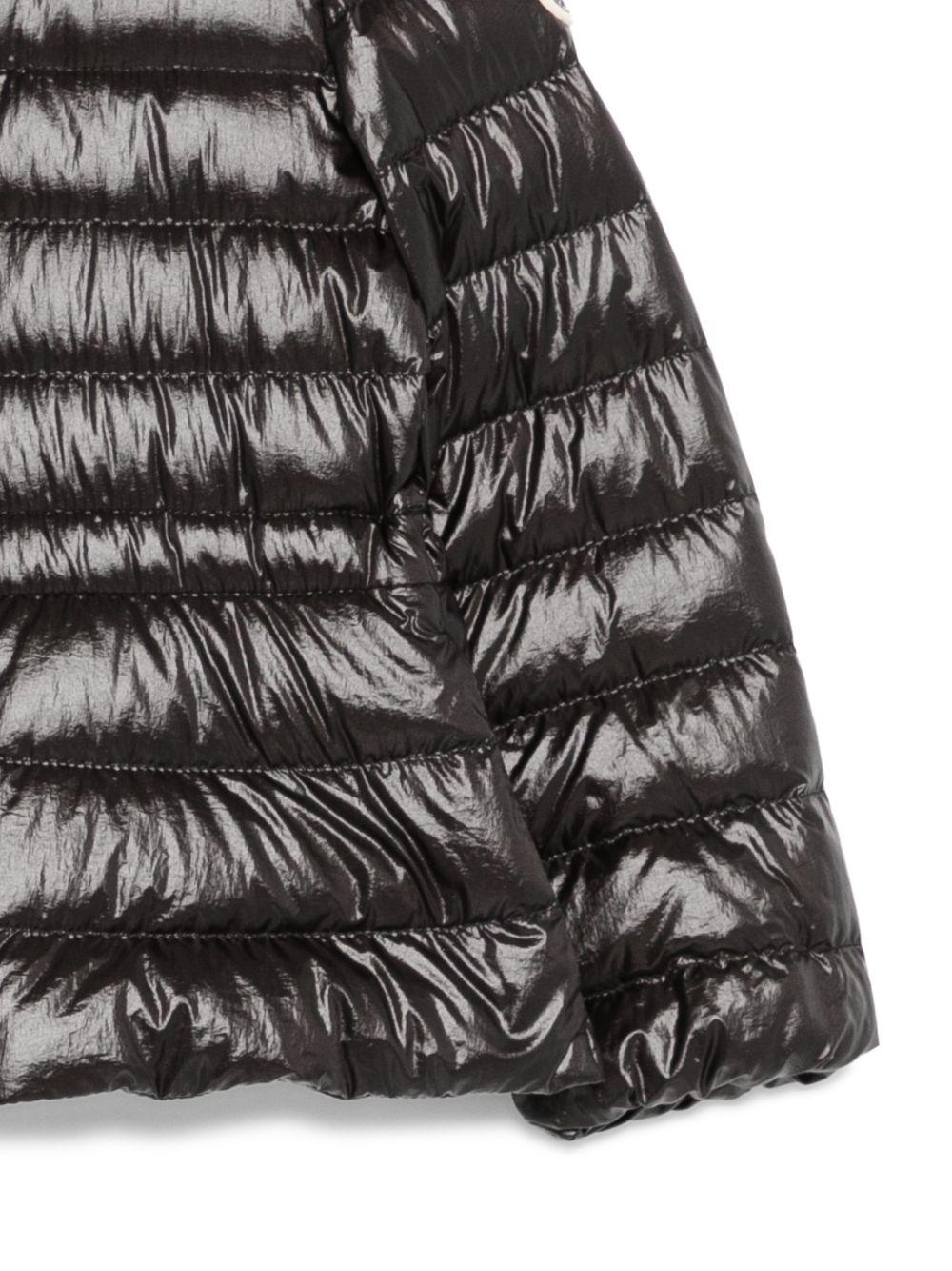 Giubbino per bambina Moncler Enfant nero con design trapuntato L19541A00015597QN 999 MONCLER KIDS 