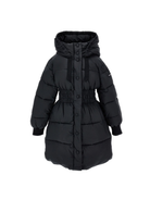 Piumino per bambina Monnalisa nero con cappuccio 17F102 6021 0050 MONNALISA 