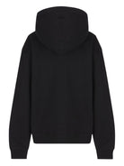 Felpa per bambini Burberry Kids nera con logo ricamato e zip 8108062 A1189 BURBERRY KIDS 