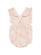 Tutina per neonata Bonpoint rosa con ruches S06NOVW00001 522 BONPOINT KIDS 