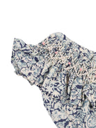 Costume per neonata Bonpoint blu con stampa floreale all-over S06XSSW00001 519A BONPOINT KIDS 