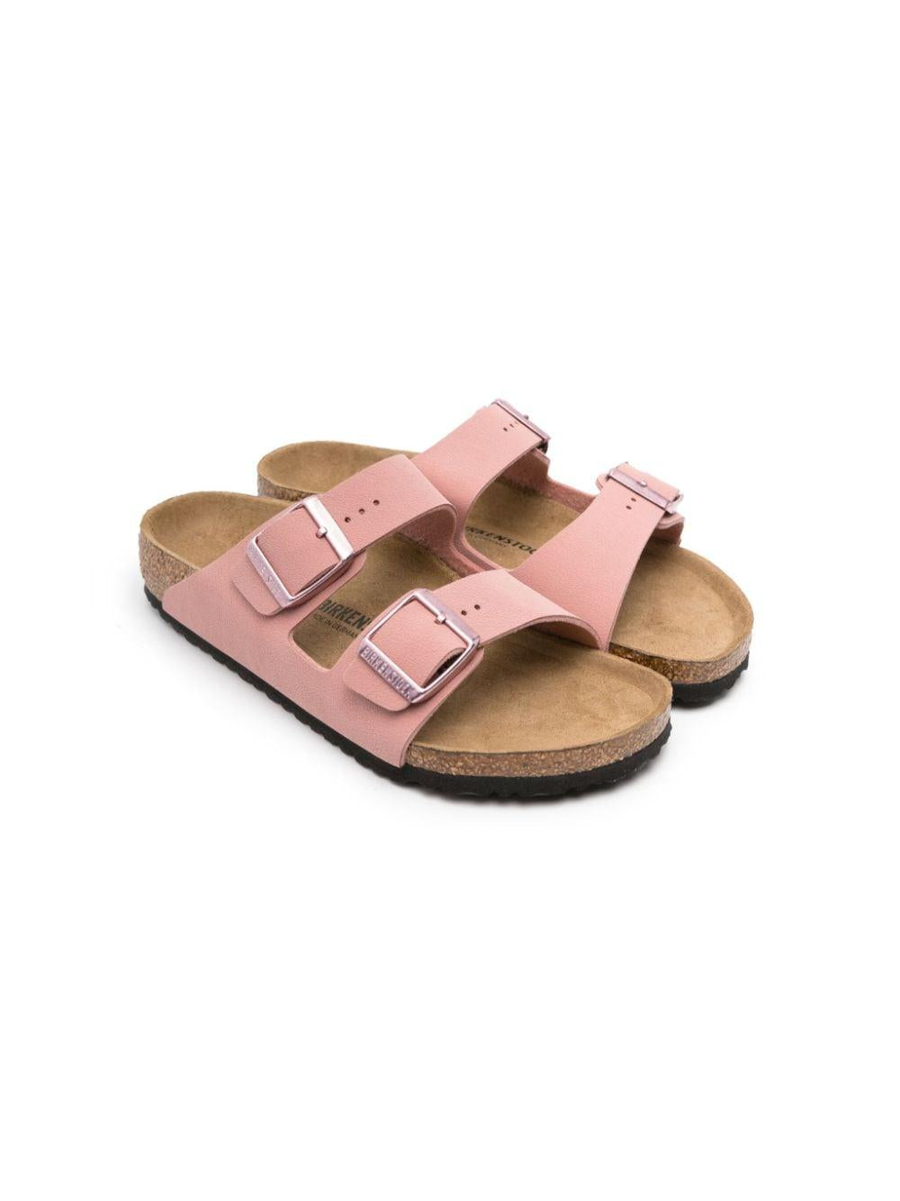 Ciabatte Arizona per bambina Birkenstock Kids rosa con doppia fascia 1026423 PINK BIRKENSTOCK KIDS 