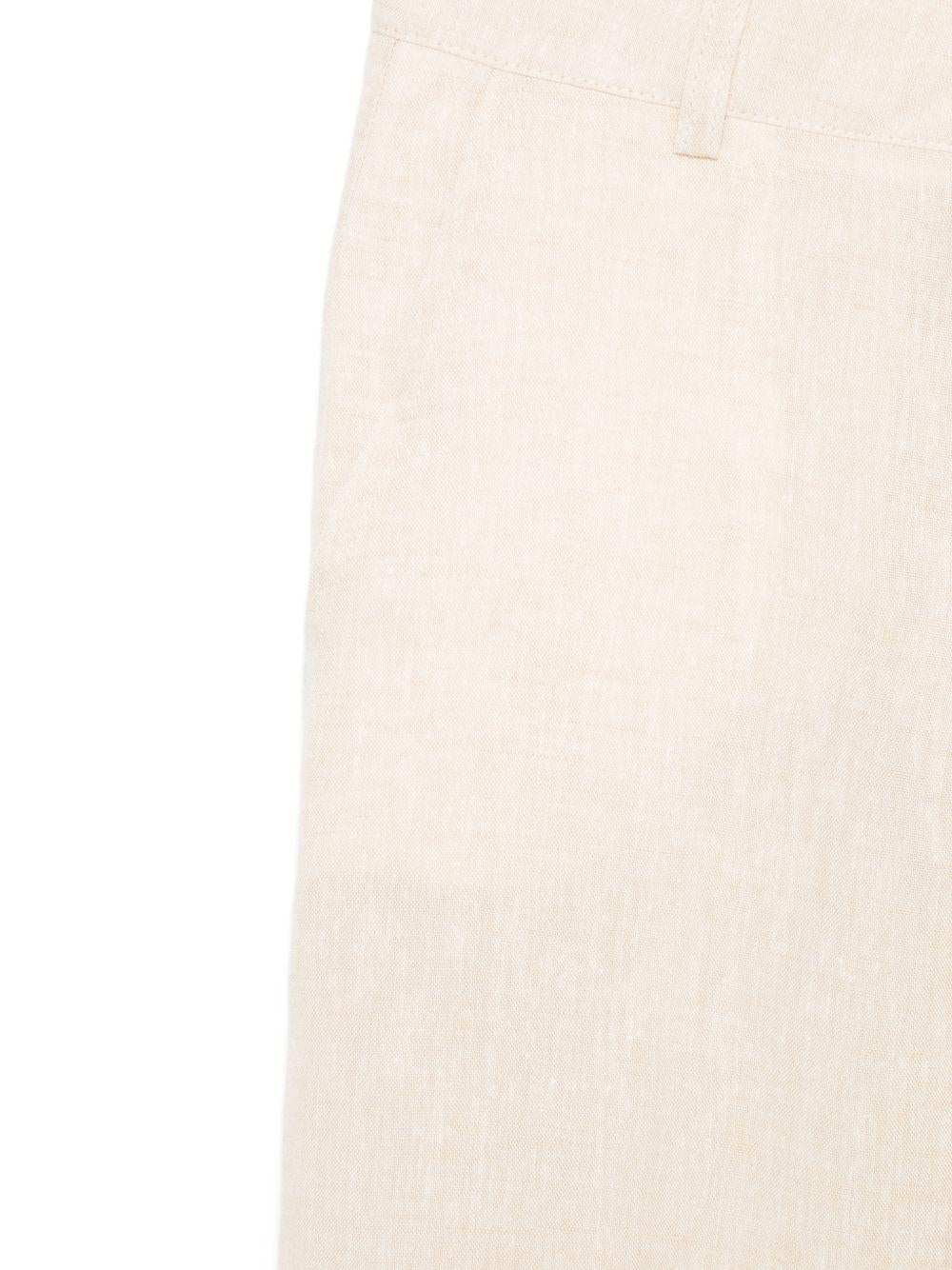 Pantaloni per bambino Fay Kids beige con logo ricamato sul retro FY6P50 I0318 109 FAY KIDS 