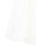 Gonna per bambina Balmain Kids bianca con stampa monogramma all-over BY7A60 S0192 102 BALMAIN KIDS 